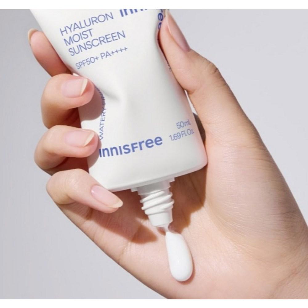 Innisfree Гиалуроновый увлажняющий солнцезащитный крем SPF50+ PA++++, 50 мл, 3 шт.