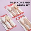 2Pcs/set Baby Comb Brush Baby Care Set Comb Beech Soft Bristle Brush, Cleaning Comb Brush