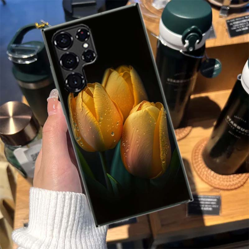 Тюльпаны уже в полном цвету Чехлы Чехол для телефона для Samsung Galaxy S26 Ultra S25 Edge S24 S23 FE S21 Plus S20 S22 S10 Чехол TP