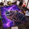 Roaring Grizzly Bear Printed Flannel Non-Slip Rug, Perfect for Rooms, Living Room, Home Decor, and Gifts