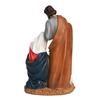 Poly Resin Crib Set Nativity Set Holy Family Statue with Sheep Catholic Idol Perfect for Altar, Housewarming, Gifting and Decoration