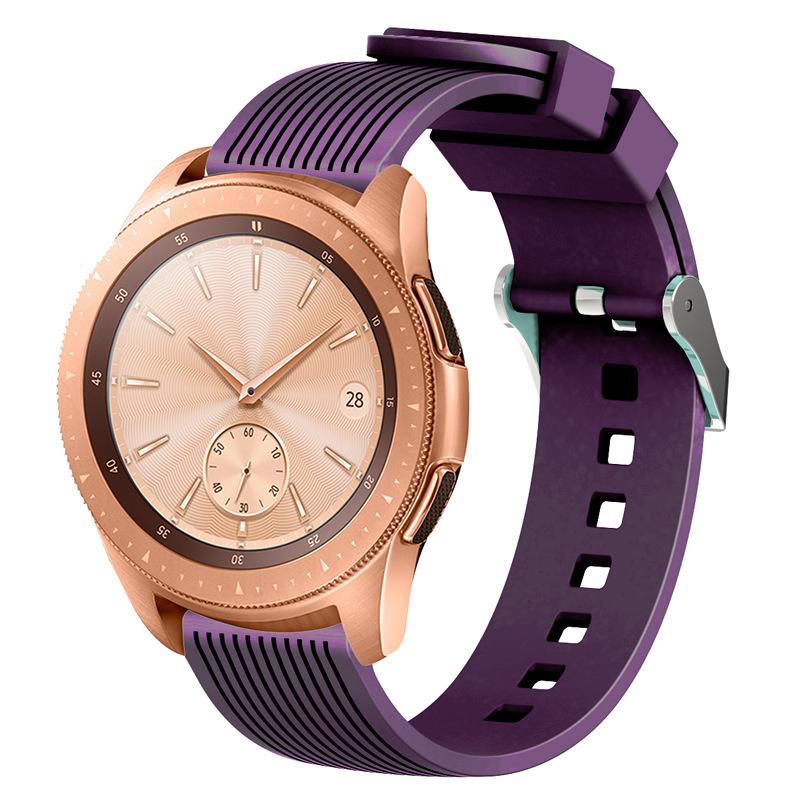 Силиконовый ремешок 20 мм 22 мм для Samsung Galaxy Watch 7 6 5 4 40 мм 44 мм Watch 6 Classic 47 мм 43 мм/Huawei Watch 46 мм/Amazfit GTR/GTS 4