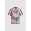 Lucky ChoueTTe Neck Color STripe T shirT lqTam25800