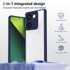 For Xiaomi Redmi Note 13 Pro 4G Case Plating Bumper Shockproof Clear Back Cover Hard Matte Phone Case for Redmi Note 13 Pro 4G