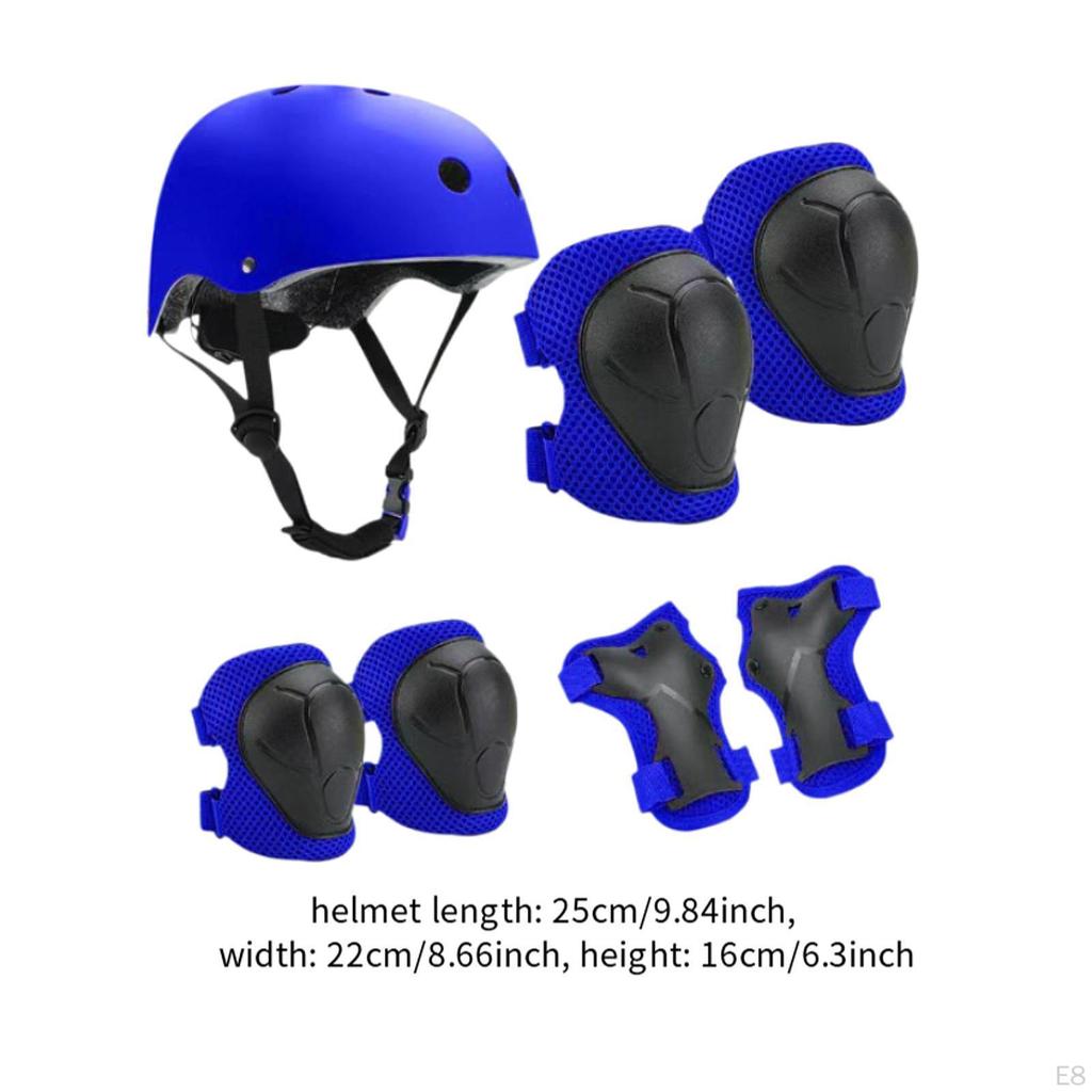 7 предметов детский велосипедный шлем защитный комплект для рук налокотники наколенники подростковый детский скейтборд