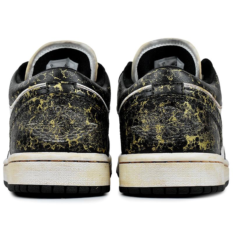 Jordan Air Jordan 1 Abrasion Resistant Low top Vintage Basketball Shoes Women's DC0774-101(Team96-S-BOX)