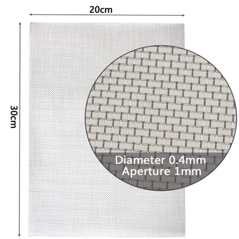 1 шт. сетчатый фильтр из нержавеющей стали 304, 5/8/20/30/40-500 ячеек, плетеная проволока, высококачественный сетчатый фильтр из нержавеющей стали