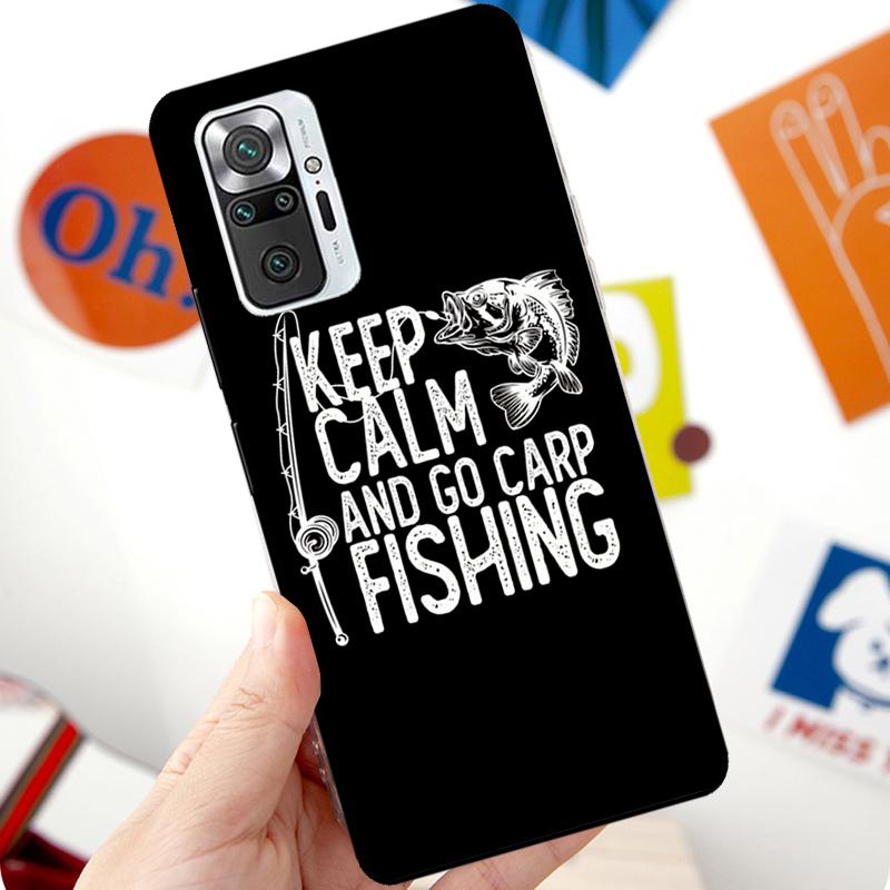 Carp Fish Fishing Rod Case For Xiaomi Redmi Note 12 Pro 11 8 9 10 Pro 9S 10S 11S 12S Redmi 12C 10C 9C 10A Cover