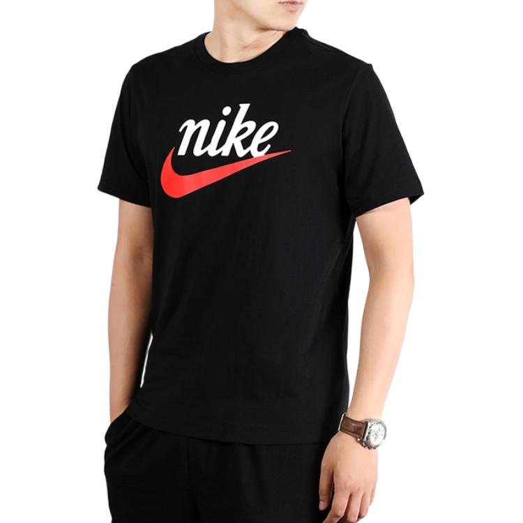Nike Мужские футболки с круглым вырезом, умеренный прямой крой BV7679-010