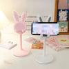 Милая подставка для мобильного телефона в виде кролика, настольная, может подниматься и регулироваться, настольные аксессуары для телефона, подставка-держатель для телефона