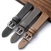 Ремешок для часов ручной работы из пальмовой кожи 18, 19, 20, 21, 22 мм, коричневый, серый, синий, ультратонкий мужской мягкий ремешок из воловьей кожи, винтажный стиль