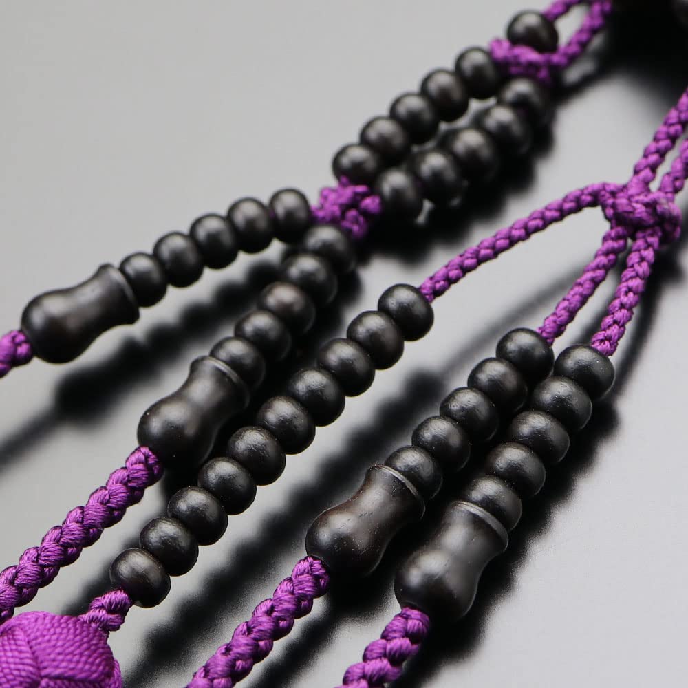 Нитирэн буддийские четки для женщин 8 размер полосатые эбеновые санскритские четки тэнбоу четки Киото Киото 108 бусин 8 размер деревянный лотос