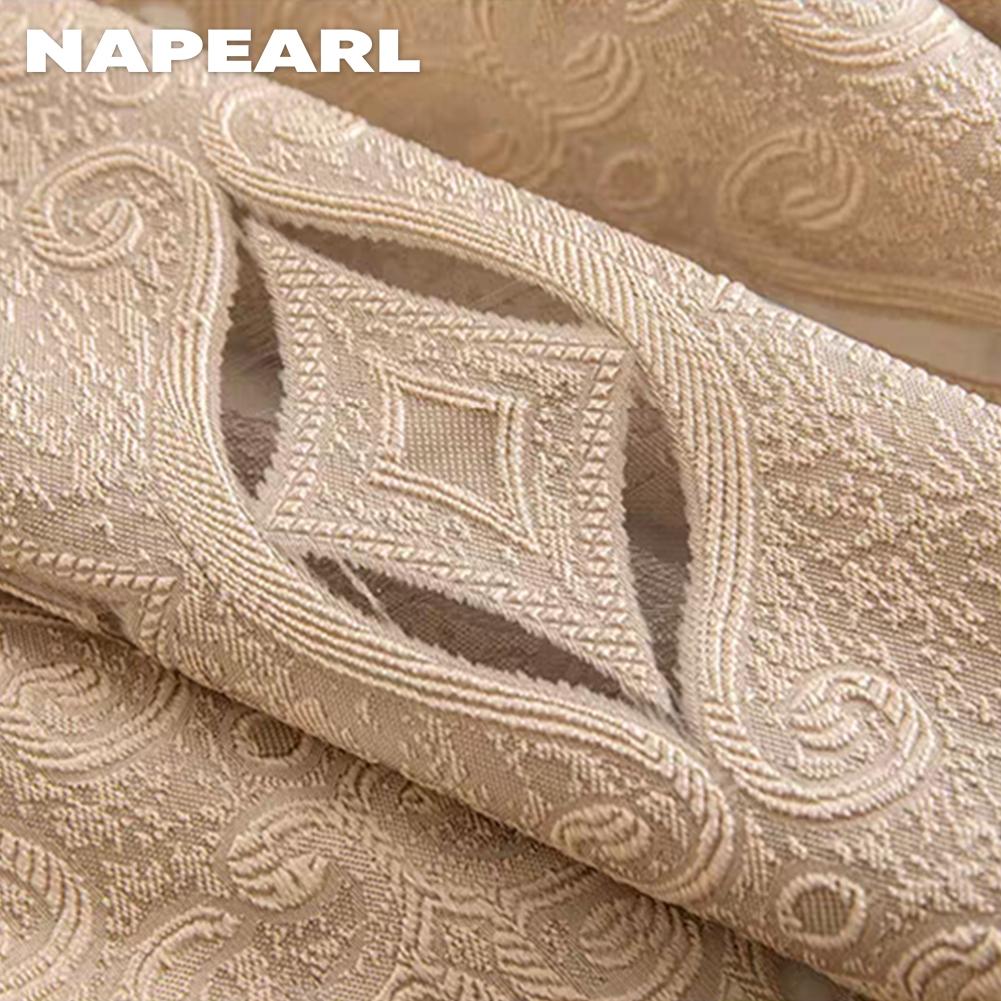 1 шт. NAPEARL 10-30% затемняющие модные и роскошные жаккардовые полые удобные шторы для гостиной, спальни, домашнего декора
