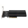 NVMe PCIe Adapter Card 2 Port M.2 NVMe to PCIe 4.0 X8 Card with Aluminum Heat Sink M.2 to PCI