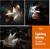 LED Flashlight Luminous Running Gloves Waterproof Cycling Camping Hiking Rescue Glove Lamp Lighting Gloves Fingerless Gloves