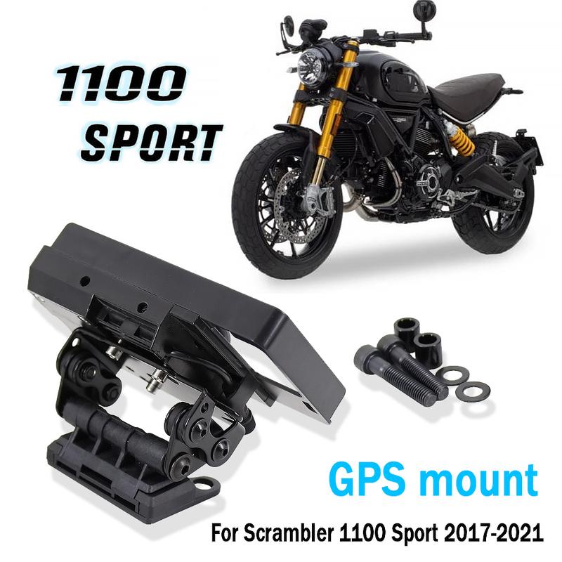 Новый Черный Для Ducati Scrambler 1100 Sport Мотоциклетный Стенд Держатель Телефона Мобильного Телефона GPS Навигационная Пластина Кронштейн 2017-2021 2020