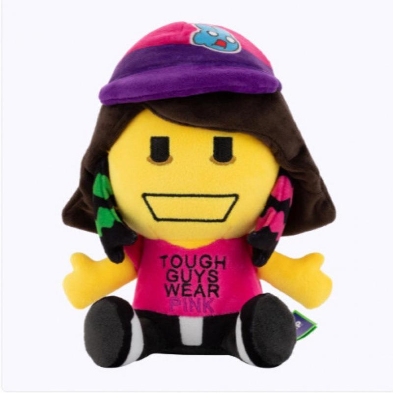 New Regretevator Lampert Plush Toy Soft Stuffed Game Character Doll Tough Guys Wear Pink Figure Pillow Fans Gift for Kids birthday Home Decoration