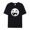 2026 Новая Забавная Лицо Мем Странный Принт Высокое Качество Мужская Короткий Рукав Круглый Вырез Дышащая Удобная Свободная Футболка