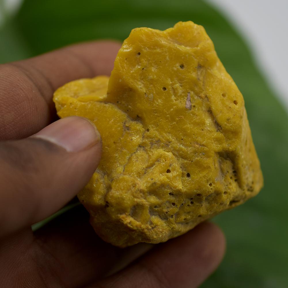 Natural Yellow Sapphire Loose Gemstone Raw Rough 693.80 ct Uncut September Birthday Birthstone
