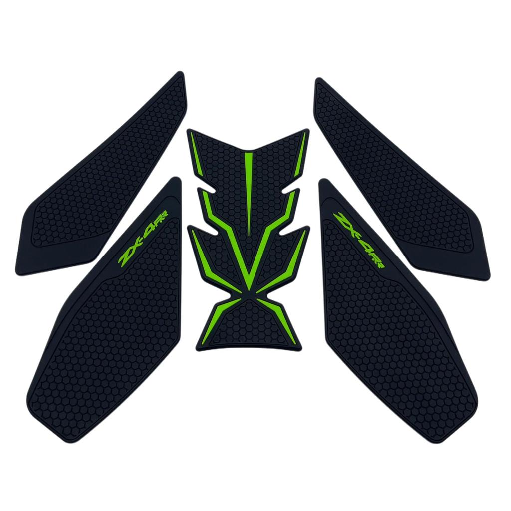 Motokano Комплект накладок на бак для ZX-4R/SE, ZX-4RR (2024~), и ZX-25R/SE (2023~) (зеленый)