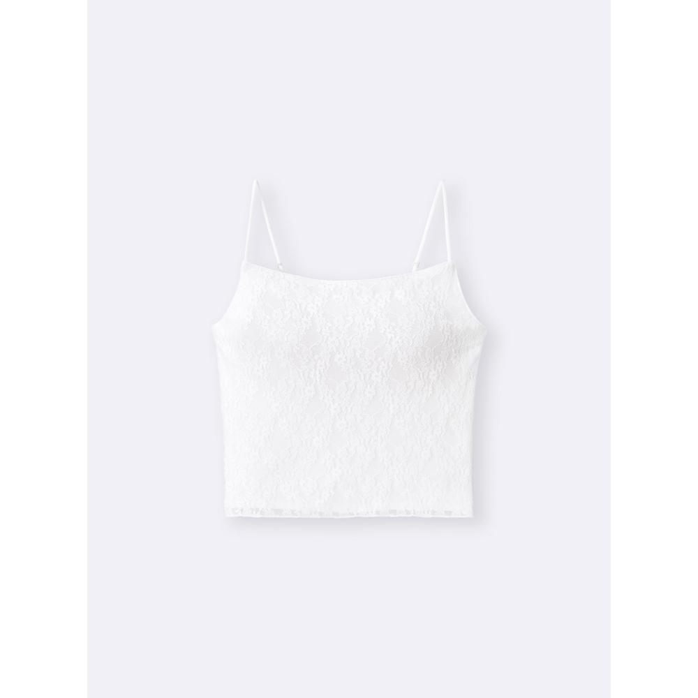 GU by Uniqlo Укороченная кружевная майка с ощущением бюстгальтера