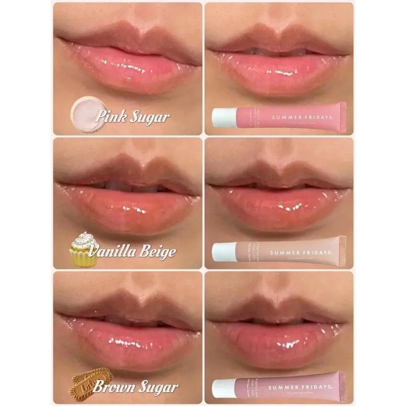 Summer Fridays Новое Мечтательное Масло для Губ Бежевый Бальзам для Губ Гладкий Мягкий Тюбик Зеркальная Помада Блеск Набор Увлажняющий Прозрачный Набор для Макияжа