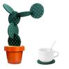 6 шт. Подставки под стаканы из ЭВА, DIY Подставка-кактус, Нескользящие, Изоляционные, Экологичные