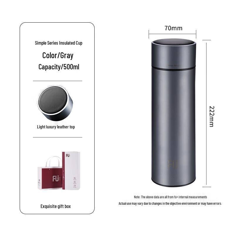 FUGUANG FU+ Classic Vacuum Insulated Tea Infuser Bottle