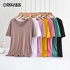 Summer Women's Loose Plus Size V-neck Modal Short-sleeved T-shirt Bottoming Shirt Top Solid Colour T-shirt