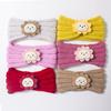 Autumn and Winter New Baby Knitted Headscarf Cute Solid Color Baby Fontanelle Door Wool Headband Warm Children's Jewelry