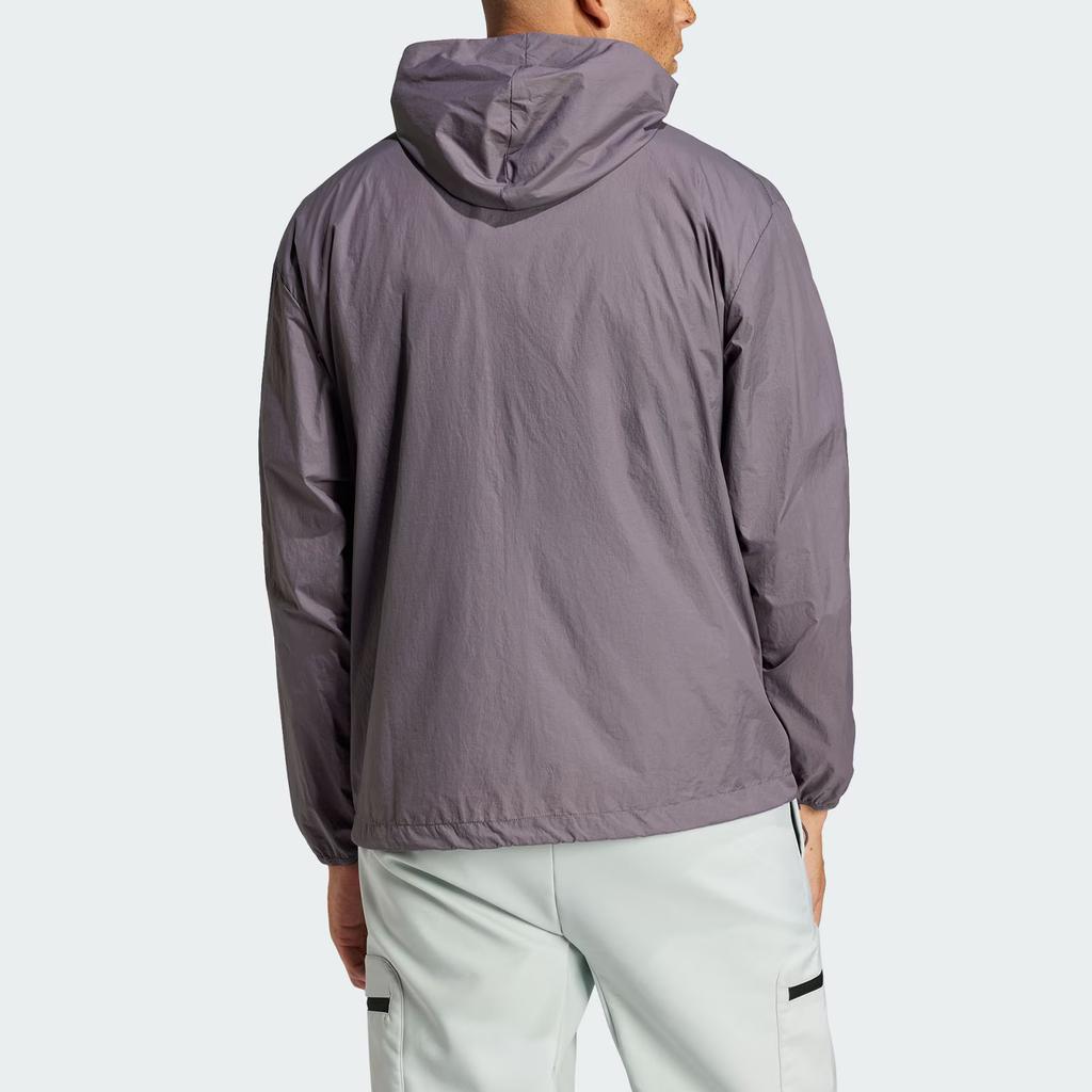 Adidas City Escape Windbreaker Loose Fit Hooded Long Sleeve Jacket Men Jacket Rock-Grey JF3292