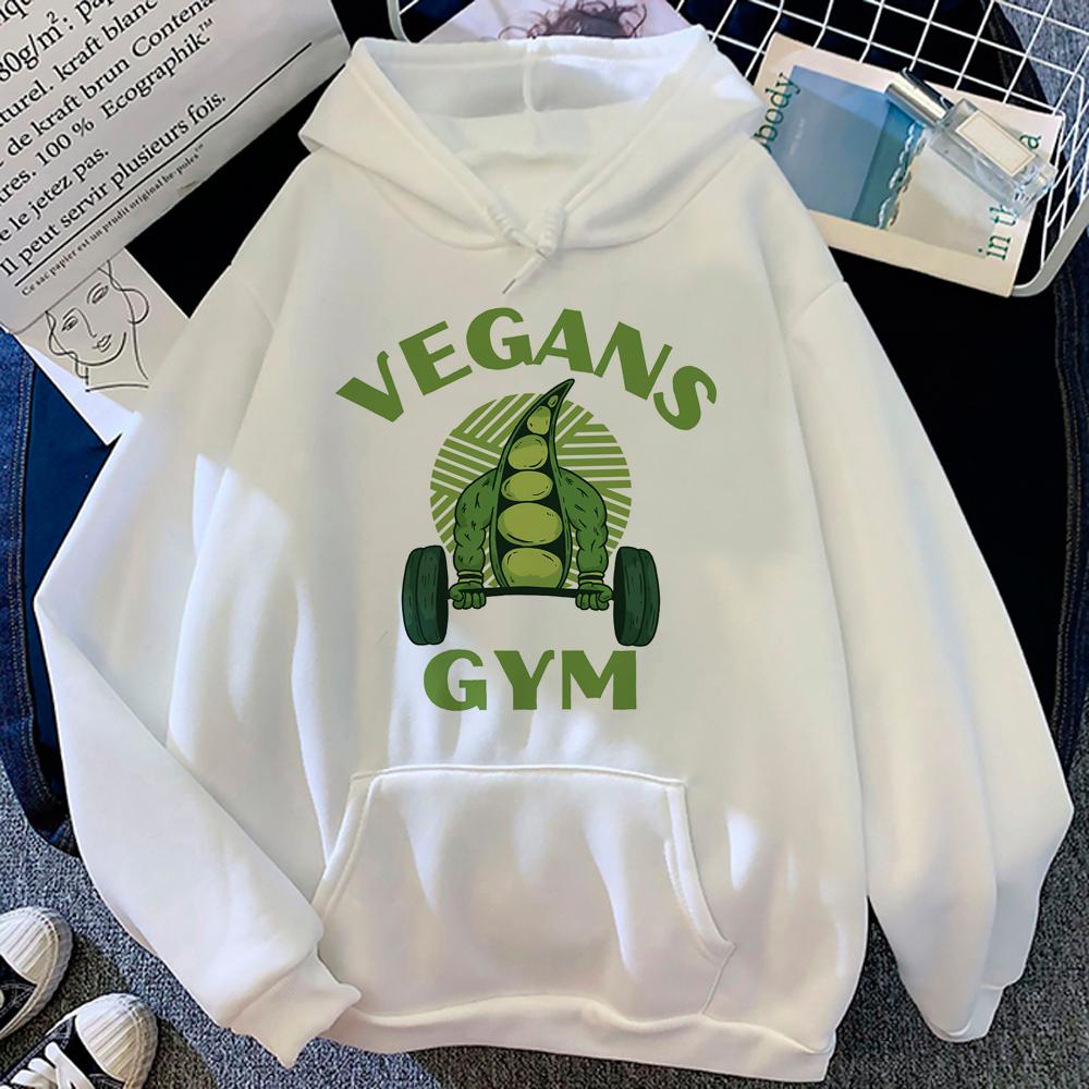 Толстовки для спортзала, женские толстовки унисекс Kawaii, винтажный пуловер с капюшоном, женские толстовки с рисунком