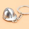 Custom Safety Keychain: Construction & Fire Helmet with Extinguisher