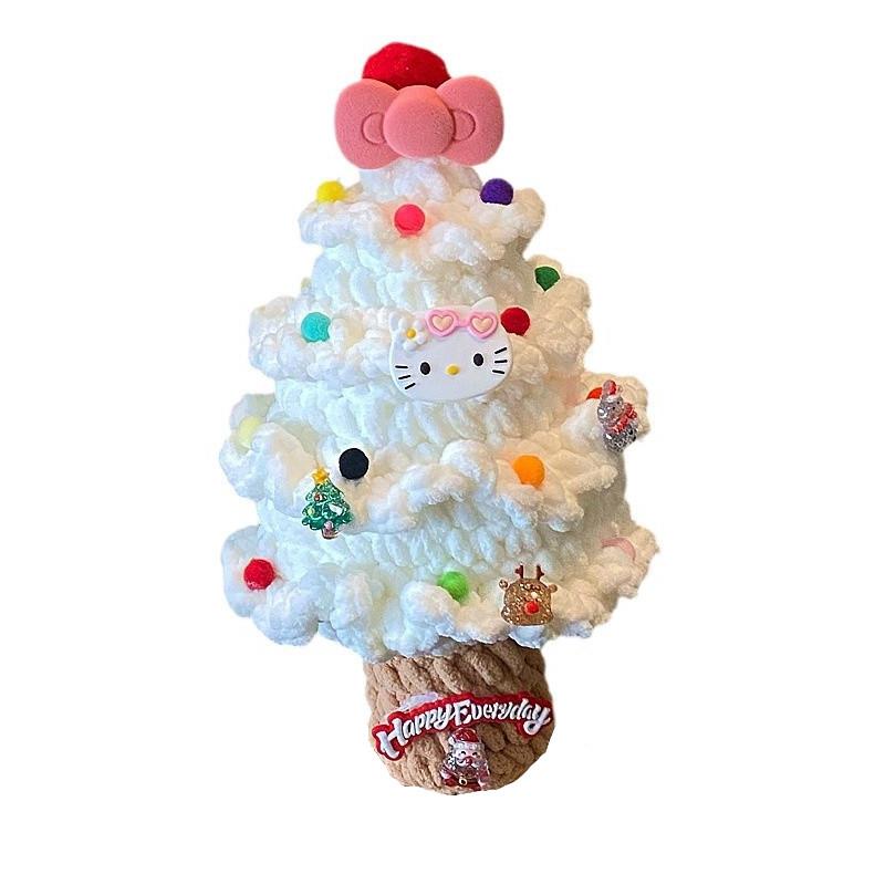 Hello Kitty Knitted Christmas Tree Artistic Ornament For Holiday Home Decor