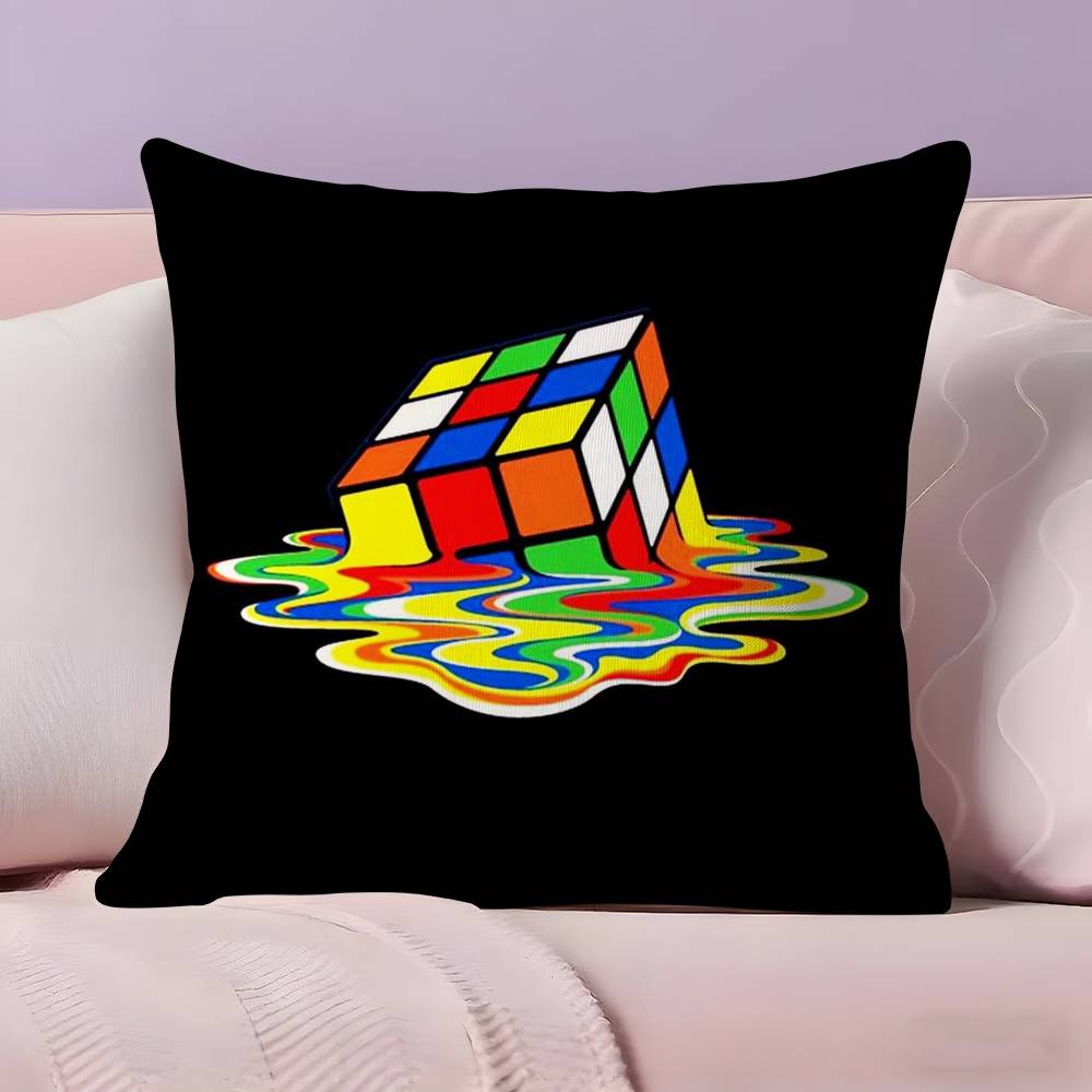 Игровой чехол для подушки R-Rubik C-Cube Ультрамягкая, приятная для кожи ткань Облачный комфорт и скрытая молния