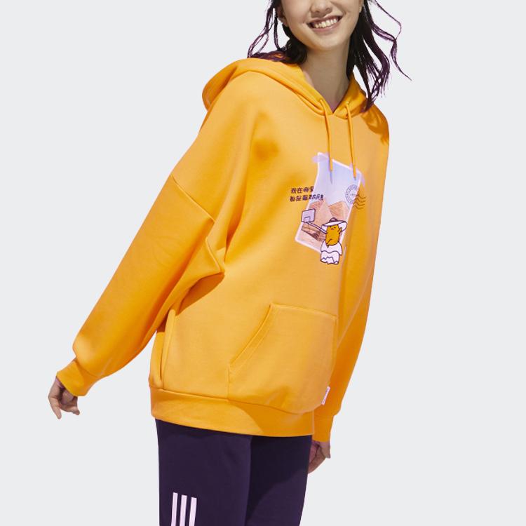 Adidas Neo X Gudetama Толстовка с принтом Женские топы Желтый GU8167