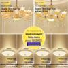 European Zinc Alloy Crystal Chandelier for Living Room, Bedroom, or Restaurant
