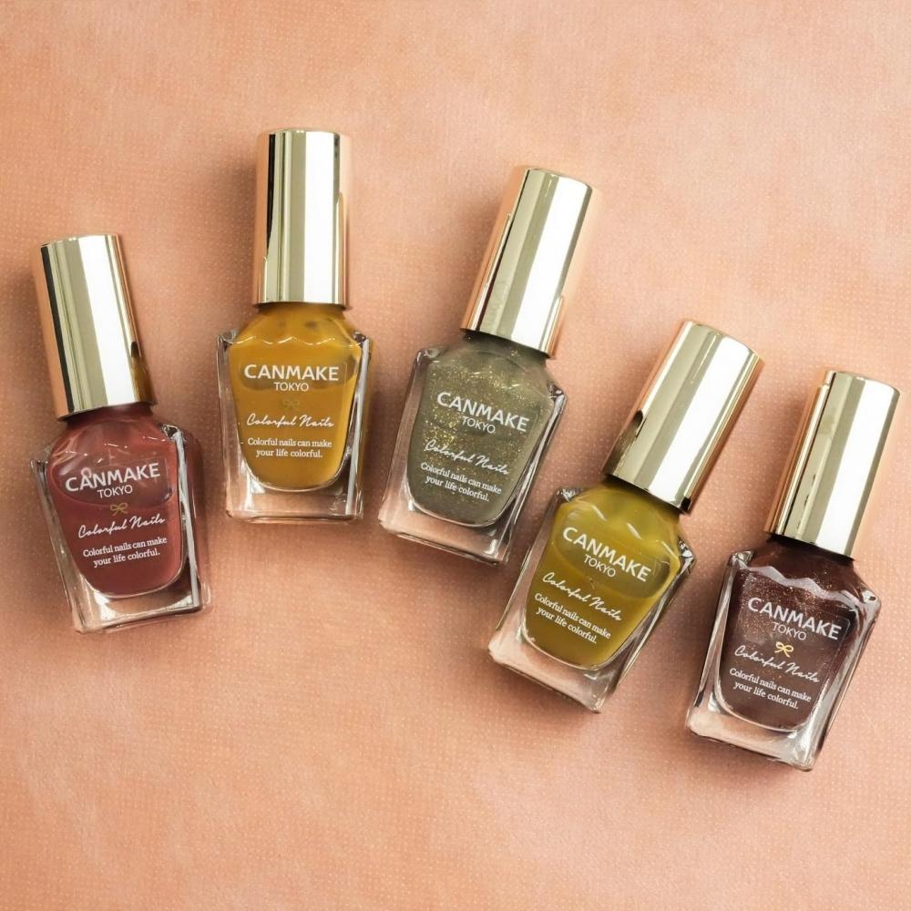 Canmake Colorful Nails N89 Mossy Green 8мл Лак для ногтей Высокий цвет Быстросохнущий Мохово-зеленый Полупрозрачный 89 Мохово-зеленый