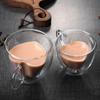 240ML Heart Love Shaped Glass Mug Couple Cups Double Wall Glass Cup Heat-Resisting Tea Beer Mugs Milk Coffee Cup Gift Drinkware