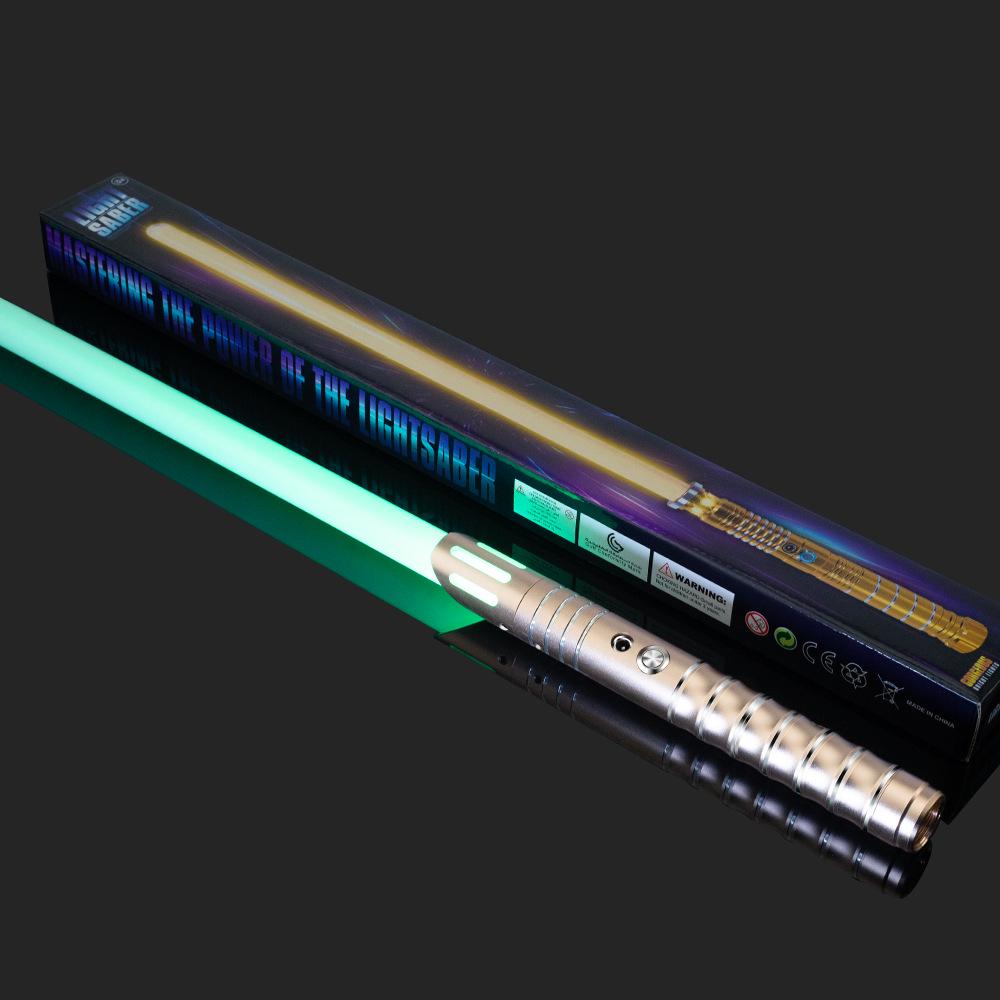 Премиальная металлическая подарочная коробка со световым мечом Звездных Войн - Перезаряжаемая, светящаяся игрушка для детей