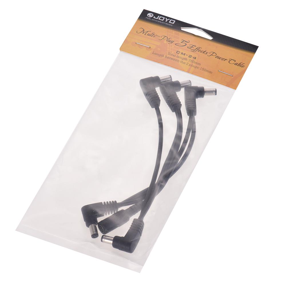 JOYO CM-24 Гитарные эффекты, силовой кабель, разветвитель шнура, 5 способов, гирляндное соединение для постоянного тока 9 В, гитарные басовые эффекты