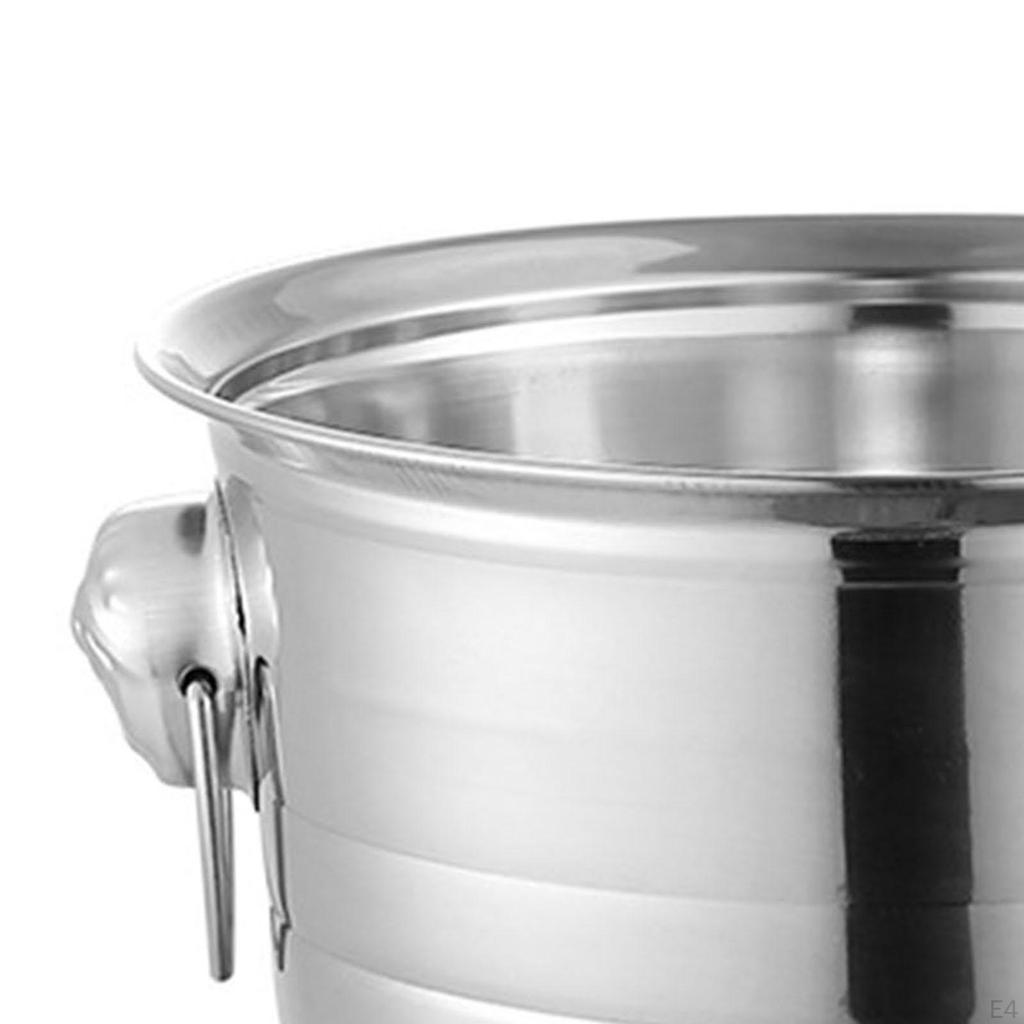 Ведро для льда с зажимом, пивные ведра, удобный портативный инструмент для охлаждения напитков для вечеринок в отеле