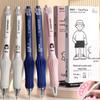 Tacotaco Neutral Black Refill Brush Pen for Students - Unisex, Simple Water-Based Writing Tool