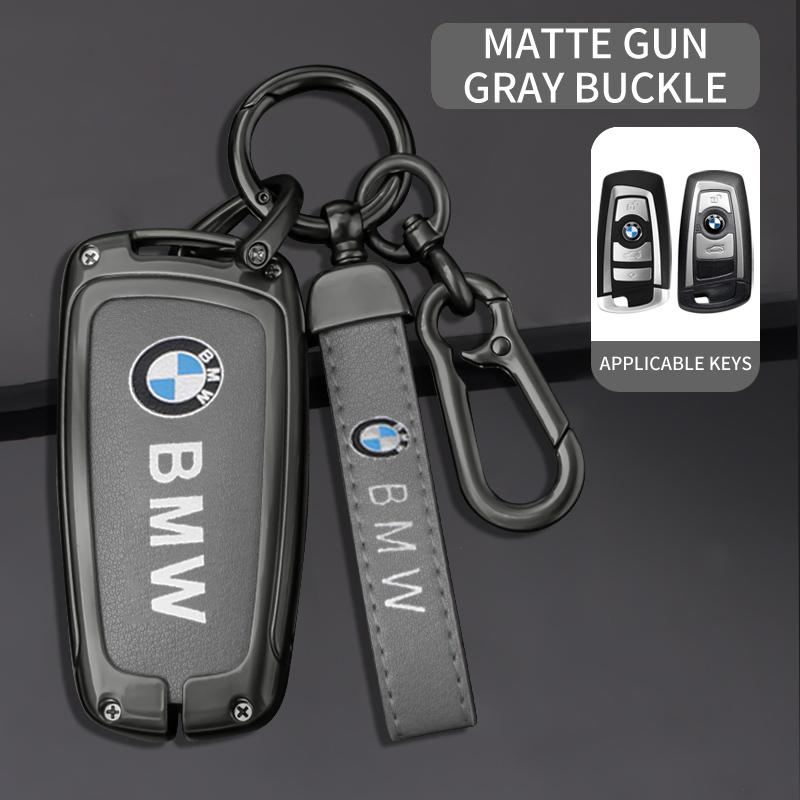 Car Smart Key Fob Case Cover Bag For BMW 3 4 5 Series 320i 530i 550i F20 F21 F30 F31 F25 F01 F02 Keyless Keychain Accessories OZ3