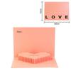 Handwriting 3D Pop-Up Valentine's Day Cards 3D Love Postcard  Festival Decoration