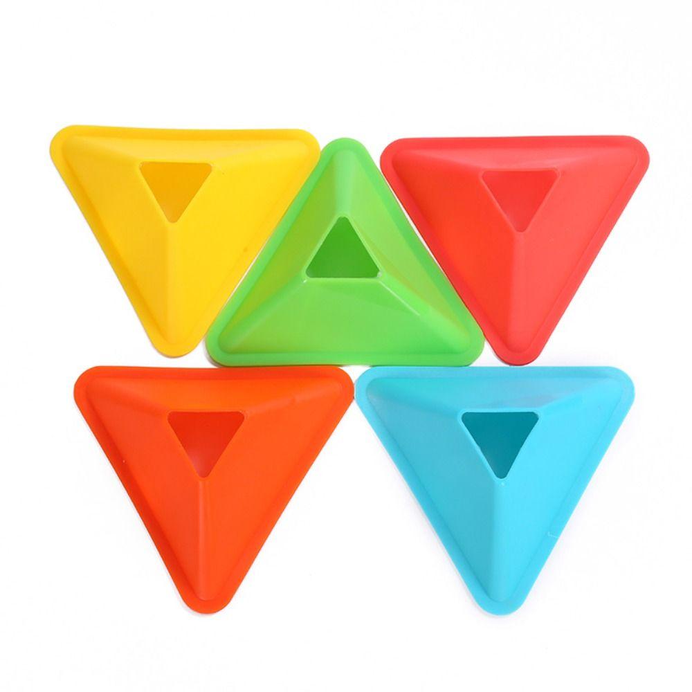 5PCS Speed Training Football Triangle Logo Plate Marker Football Triangle Disc Basketball