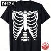 Halloween Costume Rib Cage Anatomy Tshirt Unisex Oversize Y2k Tshirts Street Breathable High Quality Heavy Soft Cotton Tee Top