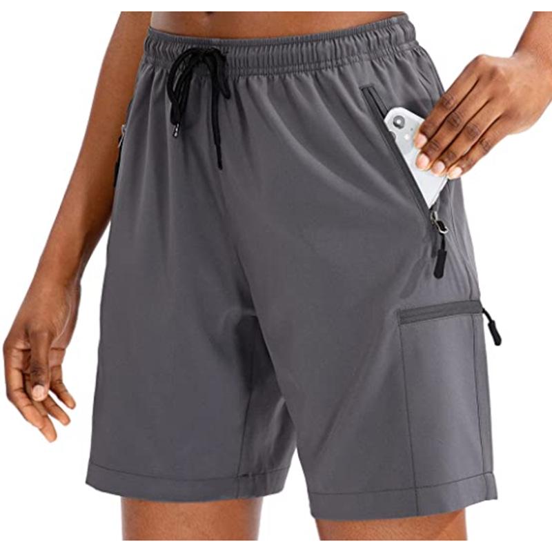 Женские летние быстросохнущие эластичные шорты - для отдыха, бега, фитнеса, активного отдыха