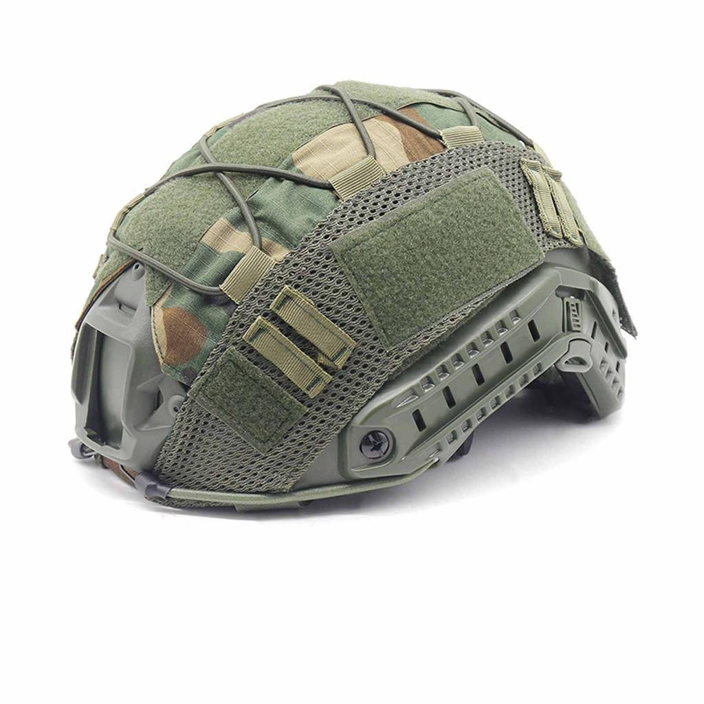Camouflage Helmet Cover, Upgraded Outdoor Military Helmet Accessory, Hunting, Airsoft, Paintball Helmet Protective Gear