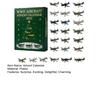 WWII Aircraft Advent Calendar 2025 24 Days Fighter Jets Ornaments Christmas Countdown Calendar Collectible Mini Warbirds Model for Collectors History